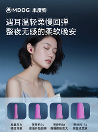 Midu Dog Earplugs for Women, Noise Cancelling for Sleep, Anti-Snoring, Soundproof Ear Plugs