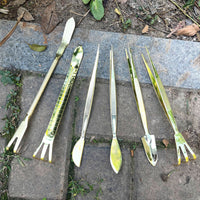 Stainless Steel Bonsai Tool Set for Soil Loosening and Fertilizing