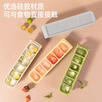 Silicone Ice Cube Tray with Lid for Baby Food Storage and Freezing, Food Grade Ice Maker Mold