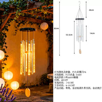 Solar Powered Bubble Wind Chime Light for Outdoor Garden Patio Decor