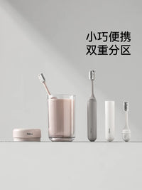 FaSoLa Portable Folding Toothbrush Set for Travel