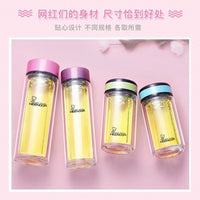 Sino 9019 Double-Layer Heat-Resistant Glass Tea Cup with Infuser