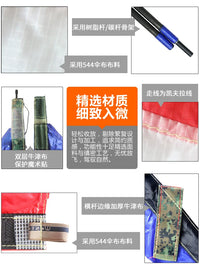 Wang Kuazi Weifang Large Triangle Umbrella Cloth Carbon Rod Kite for Adults, Easy to Fly in Light Breeze