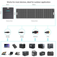 Foldable Monocrystalline Silicon Solar Panel for Outdoor Camping and Portable Device Charging