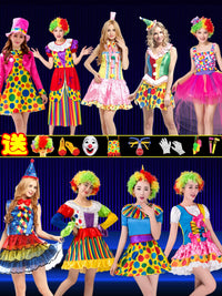 Adult Clown Costume Set for Halloween & Masquerade Parties
