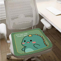 Cartoon Breathable Ice Silk Cooling Seat Cushion for Office and Home Chairs