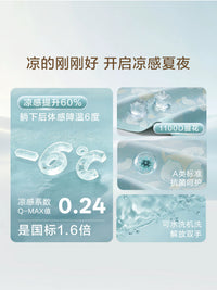 Boyang 1100D Jacquard Ice Silk Cooling Mat Set for Summer