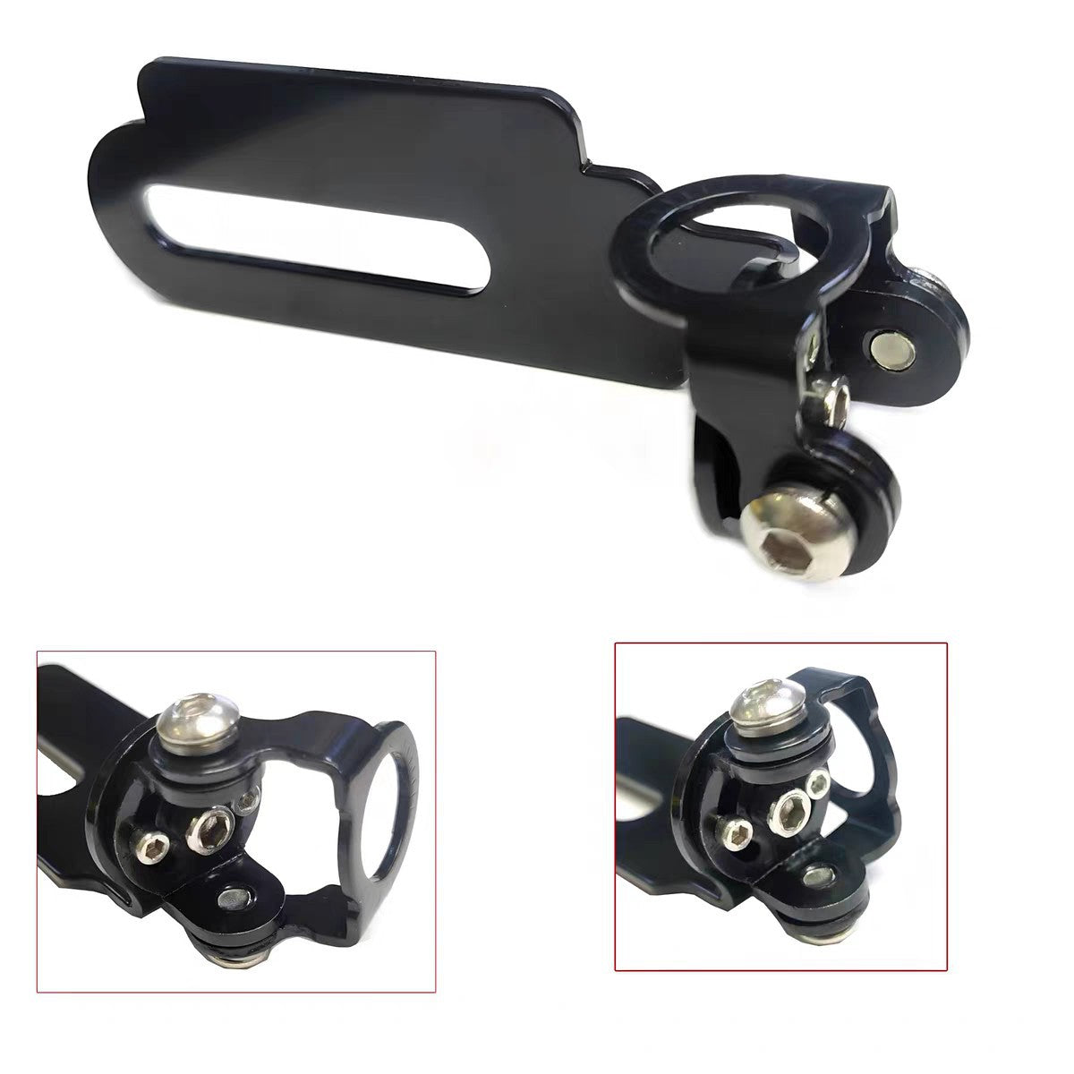 Motorcycle License Plate Edge Mount Antenna Bracket for Car Radio