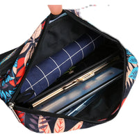 Women's Printed Nylon Crossbody Bag, Casual Canvas Shoulder Bag, Small Square Handbag
