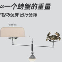 Portable Folding Fishing Stool with Storage Bag, Heavy-Duty Carbon Steel Camping Chair for Adults