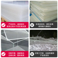 Clear Acrylic Tissue Box Holder for Bathroom Kitchen Living Room, Punch-Free Wall Mount or Countertop Organizer