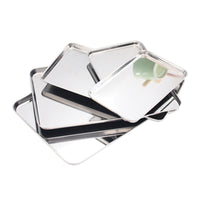 Stainless Steel Rectangular Steamed Rice Noodle Roll Pan / Tray for Restaurant & Home Use