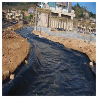 聚乙烯HDPE土工膜鱼塘衬垫污水池填埋场沟渠庭院水池屋顶防水膜