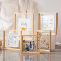 Double-Sided Transparent Photo Frame for DIY Art Display