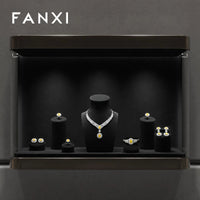 FANXI Premium Jewelry Display Stands for Necklaces, Earrings, Rings, Bracelets - Mannequin Bust Showcase Organizer
