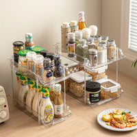 Under Sink Pull-Out Storage Organizer for Kitchen and Bathroom