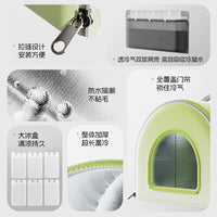Cat Cooling House for Summer, Enclosed Pet Ice House Bed