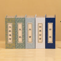 New Chinese Style Linen Faux Book Decor for Shelves and Displays