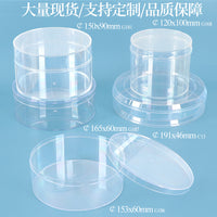Round PS Plastic Display Box for Jewelry and Figurines