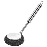 Stainless Steel Pot Brush with Long Handle for Kitchen Cleaning