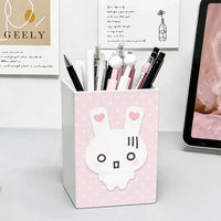 Laundry Rabbit Desktop Pen Holder Large Capacity Student Dormitory Makeup Brush Storage Box Cute Cartoon Stationery Organizer