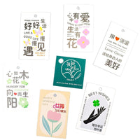Floral Decoration Card Gift Box Message Card Handwritten Greeting Card Decorative Tag Wholesale