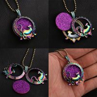 Tree of Life Alloy Diffuser Locket Necklace for Essential Oils and Perfume