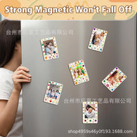 DIY Unfinished Wooden Magnetic Photo Frame Kit with Watercolor Pens and Stickers