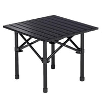 Portable Aluminum Roll-Up Camping Table with Chairs Set for Outdoor Picnic BBQ