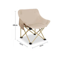 Portable Folding Moon Chair for Outdoor Camping Beach Picnics and Art Sketching