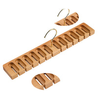 Solid Wood Belt Hanger for Closet Organization