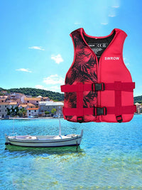 SWROW High Buoyancy Life Vest for Swimming, Surfing, Kayaking, Fishing, and Flood Rescue