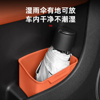 Car Door Storage Box for GAC Toyota BZ4X, Silicone Trash Can and Umbrella Holder