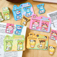 Cute Cartoon Magnetic Bookmarks for Reading and Study, 2-Pack