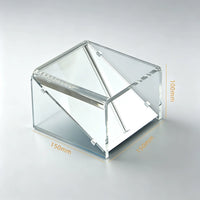 Acrylic Display Stand for Seals, Jewelry, and Collectibles - U/Z/N-Type Mirrored Riser