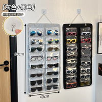 Multi-Pocket Wall Hanging Glasses Organizer for Sunglasses and Eyeglasses