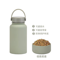2026 New 650ml Stainless Steel Vacuum Insulated Water Bottle, Portable Outdoor Sports Flask with Wide Mouth