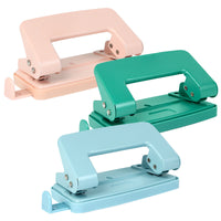 Morandi Color Metal Single/Double Hole Punch for Loose-Leaf Binders and Document Binding