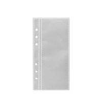 A6 6-Hole Vertical Clear Photo Album Pages for 3-inch Cards and Four-Grid Photos