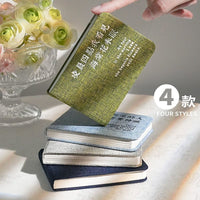 Minimalist Morandi Pocket Notebook with Fabric Cover