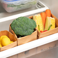 Washable Kraft Paper Storage Bag for Kitchen, Bedroom, and Planters