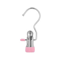 Multi-functional Clothes Hanger Clips with Hook for Hats, Pants, Socks, and Laundry - Strong Grip, Non-Slip