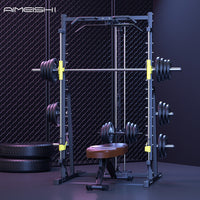 Home Gym Smith Machine with Squat Rack and Weight Bench for Strength Training