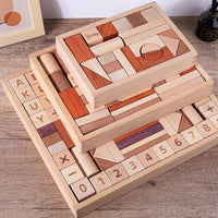 Acrylic Beechwood Rainbow Stacking Blocks Educational Toy for Kids