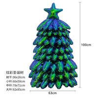 Christmas Tree Shaped Foil Balloons for Holiday Party Decoration