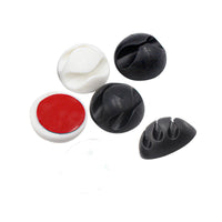 Self-Adhesive Cable Organizer Clips for Desk and Wall Mounting