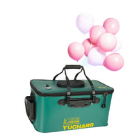 Foldable EVA Fishing Bucket Live Fish Box Thickened Water Container for Outdoor Fishing Gear