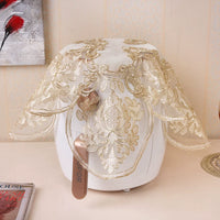 Lace Dust Cover for Air Fryer, Rice Cooker, and Kitchen Appliances - Multi-functional Embroidered Appliance Cover