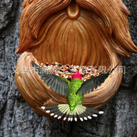Tree Monster Bird Feeder Outdoor Garden Hanging Decoration Resin Craft