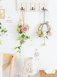 Aying Artificial Floral Door Hanging Garland for Balcony, Bedroom, or Bathroom Wall Decor
